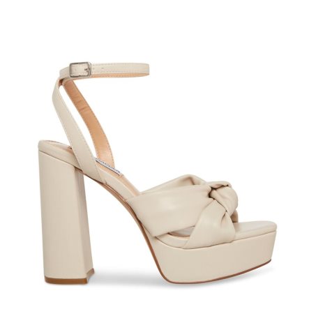 Sandalias Tacones Steve Madden Lala Mujer Beige | ES KO862E